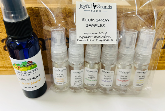 Room Spray Sampler Set, 6 scents