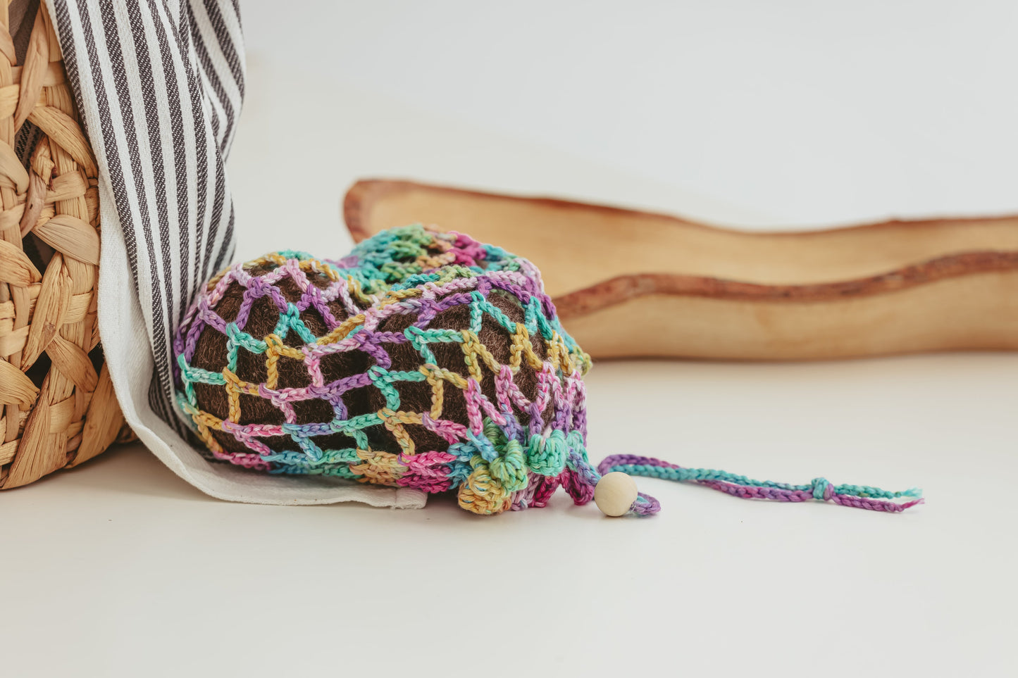 Crocheted Mesh Bag