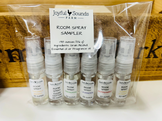 Room Spray Sampler Set, 6 scents