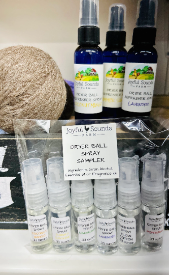 Dryer Ball Spray Sampler Set of 6 scents