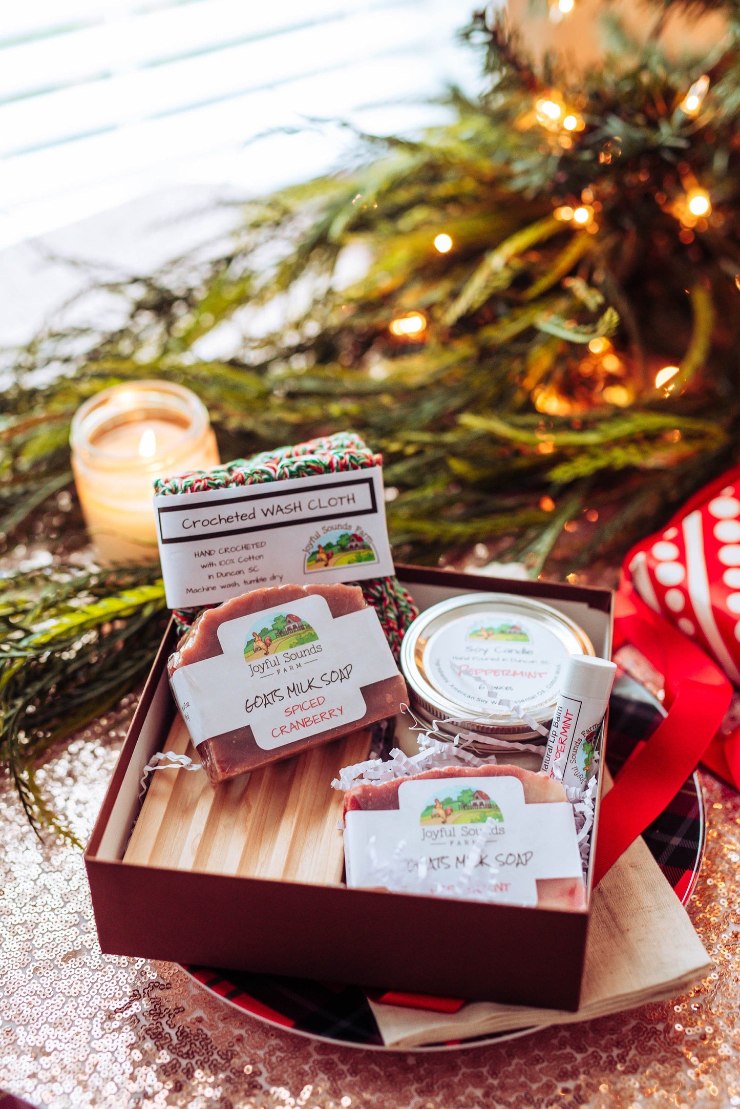 CHRISTMAS Gift Set, Peppermint Soap Gift Set, Homeschool Mom Survival Kit, Appreciation Gift, Self Care